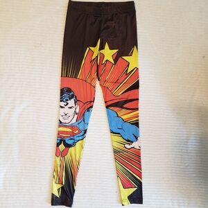 DC Comics Kids Superman Graphic Cartoon Legging Pants XS